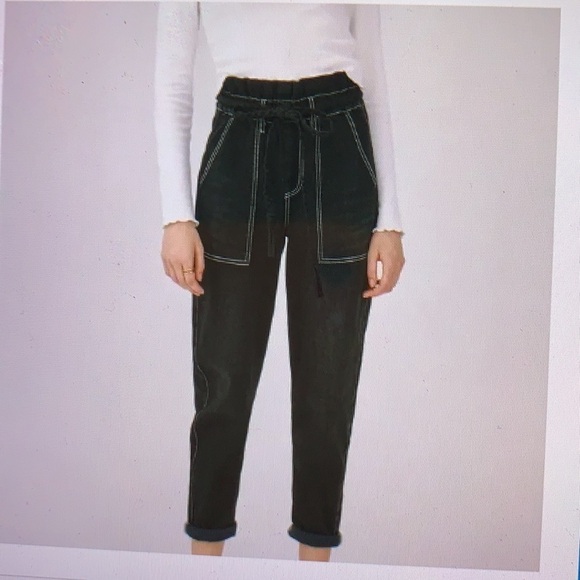 Something Navy Harlow Paperbag Pants 4 - Picture 1 of 13